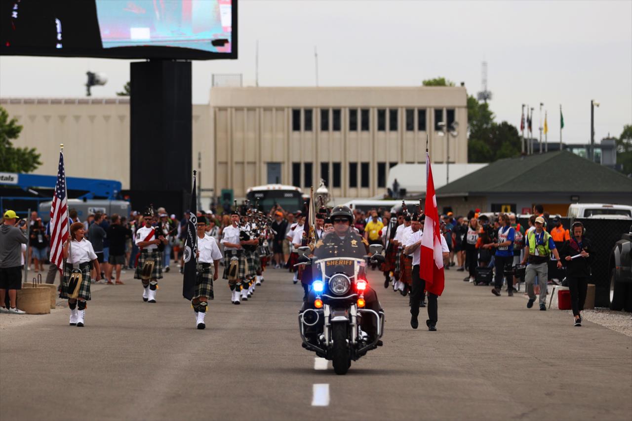 Gordon Pipers - 107th Running of the Indianapolis 500 Presented by Gainbridge - By: Amber Pietz -- Photo by: Amber Pietz
